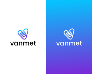 Letter VJ Combination Modern app icon logo design template