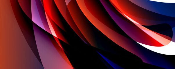 Colorful curve design concept. Vector Illustration For Wallpaper, Banner, Background, Card, Book Illustration, landing page