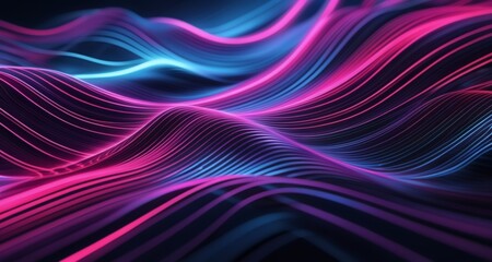 Fototapeta premium Vibrant abstract waves in motion