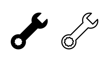 Wrench icon set. repair icon vector. tools icon vector
