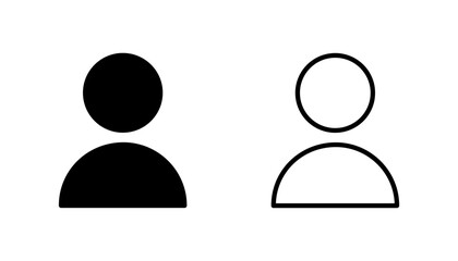 User Icon set. person sign. people icon.