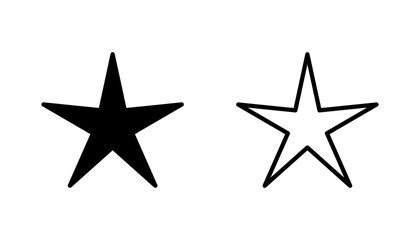 Star Icon set. rating icon vector. favourite star icon