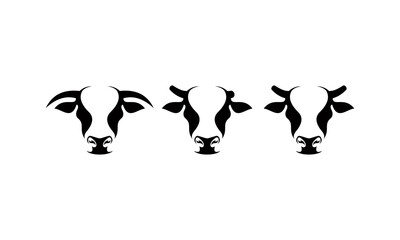 cow head logo