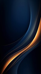 Abstract colorful waves on dark blue black background wallpaper for phone