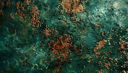 Vintage green copper texture for background