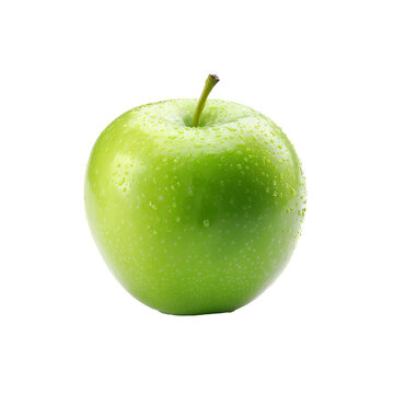 Fresh Green apple isolated on white background