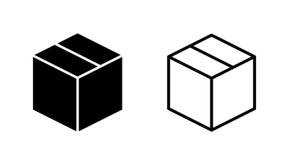 Box icon set. box vector icon, package, parcel