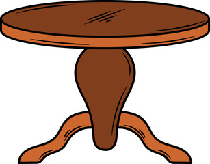 Wood Table Illustration