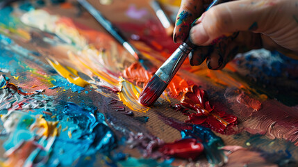  the power of self-expression and creativity in mental health recovery with an image of art therapy or creative outlets being used to express emotions and promote healing.