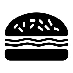 This is the Burger  icon from the Holidays icon collection with an Solid style
