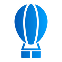 This is the Air Balloon icon from the Holidays icon collection with an Solid Gradient style