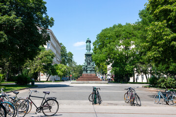 Monument to Friedrich Schiller in front of the Vienna Academy of Arts