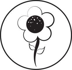 Flower icon vector illustration isolated on white background. classic modern diseign, bright colors