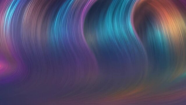 colorful gradient 3d Abstract background with lines effect and psychic waves with calming rhythms.