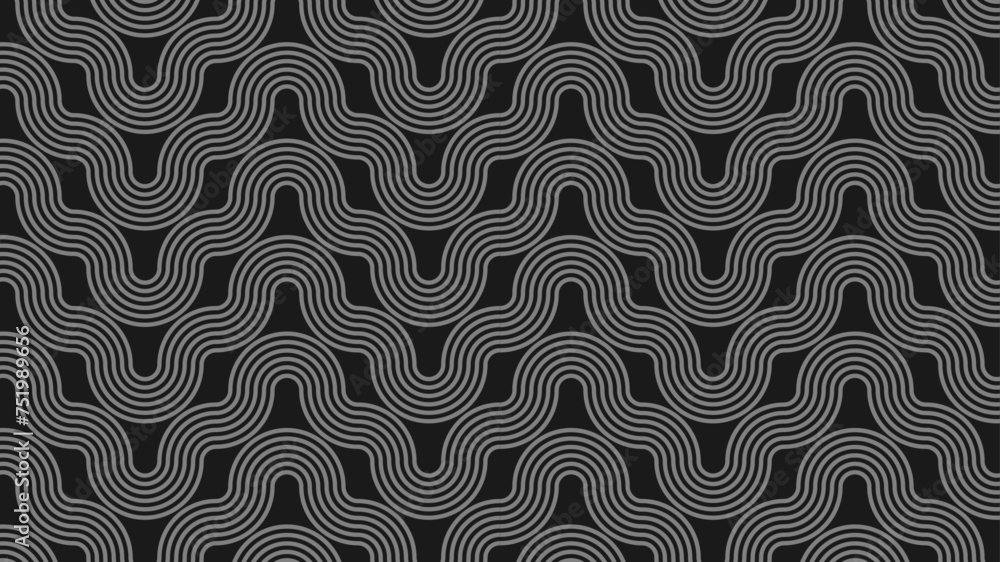 Poster abstract background with wave. the geometric pattern with wavy lines. seamless vector background.