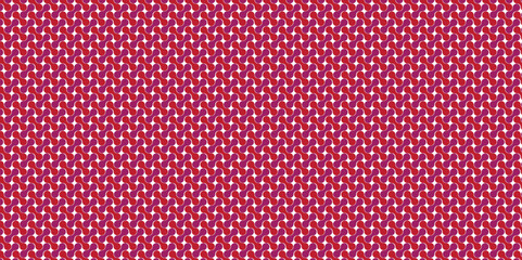 Red fabric texture dots meatball polka circle geometric pattern.