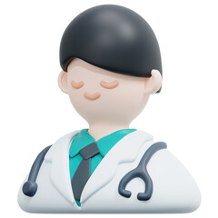 doctor 3d render icon illustration