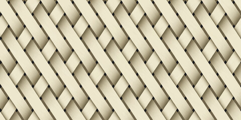Monochrome wicker background. Geometric seamless pattern. Vector illustration 