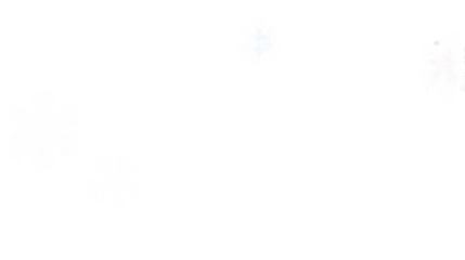 background with smudges of watercolor paint and snowflakes isolated on transparent background