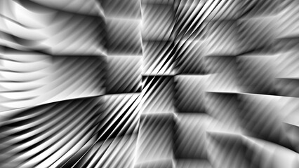 Abstract creative blur curve stripe pattern monochrome background illustration. - 751992657