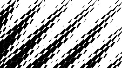 Abstract creative geometric shape pattern monochrome background illustration. - 751992667