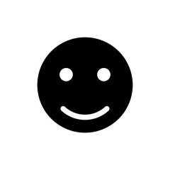 Smile icon vector isolated on white background. Smile vector icon. Emoticon Icon vector. Emoji