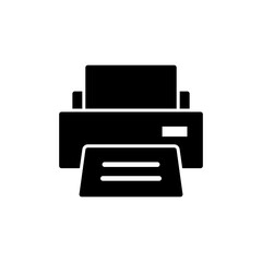 Printer icon vector isolated on white background. print icon. Fax vector icon.