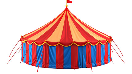 circus tent, carnival tent isolated on transparent background