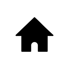 Home icon vector isolated on white background. House vector icon. Address