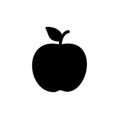 Apple icon vector isolated on white background. Apple vector icon.