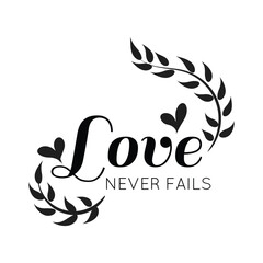 Christian typography design for Tattoo. The message of the Gospel of Jesus Christ. Bible lesson for kids or use as poster, card, flyer or T Shirt