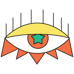 Retro Eye Vector