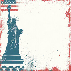 statue of liberty vector illustration. - obrazy, fototapety, plakaty