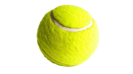 Tennis ball isolated on transparent background