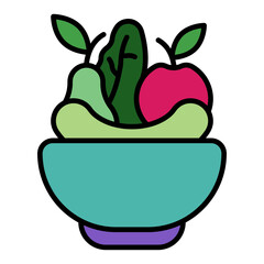   Fruit Salad line filled icon