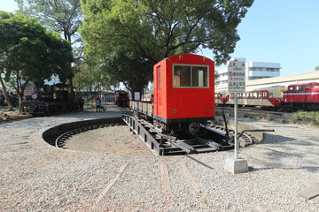 阿里山森林鉄路車庫園区のターンテーブル
