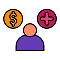   Benefits line filled icon