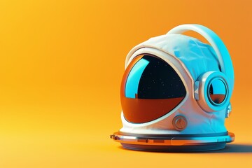 Astronaut Helmet in the concept of space exploration