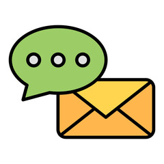 chat line filled icon