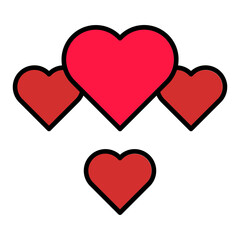 heart line filled icon