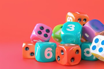 Dice and Alphabet Letters in the concept of language learning
