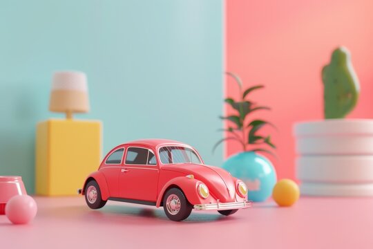 Doll and Model Cars in the concept of creating a fantasy world