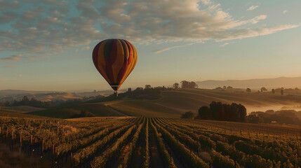 Obraz premium Unique and beautiful design large balloon in sky.