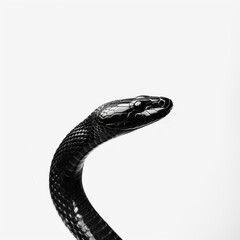 snake isolated on white