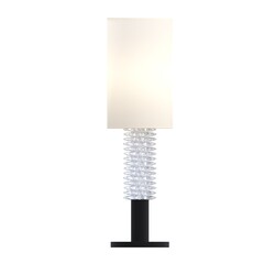 table lamp isolated on white background, room lamp, 3D illustration, cg render