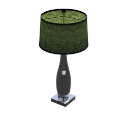 table lamp isolated on transparent background, room lamp, 3D illustration, cg render