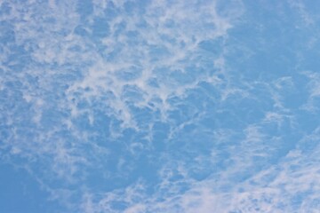 Fluffy Clouds Blue Sky background