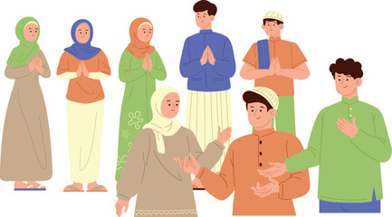 Flat Ramadan Character