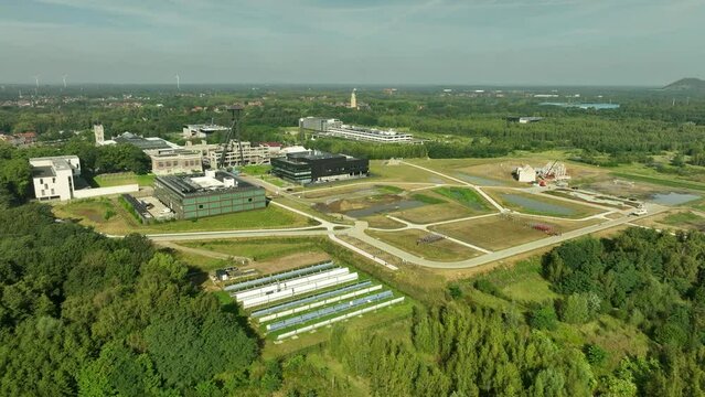 Thor Park - Science And Business Park For Energy Research And Labs In Genk, Belgium. - aerial shot