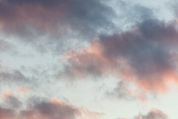 Fototapeta premium Beautiful clouds at sunset as a background